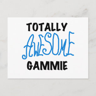 Totally Awesome Gammie Blue Tshirts and Gifts Postcard