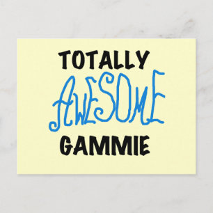 Totally Awesome Gammie Blue Tshirts and Gifts Postcard