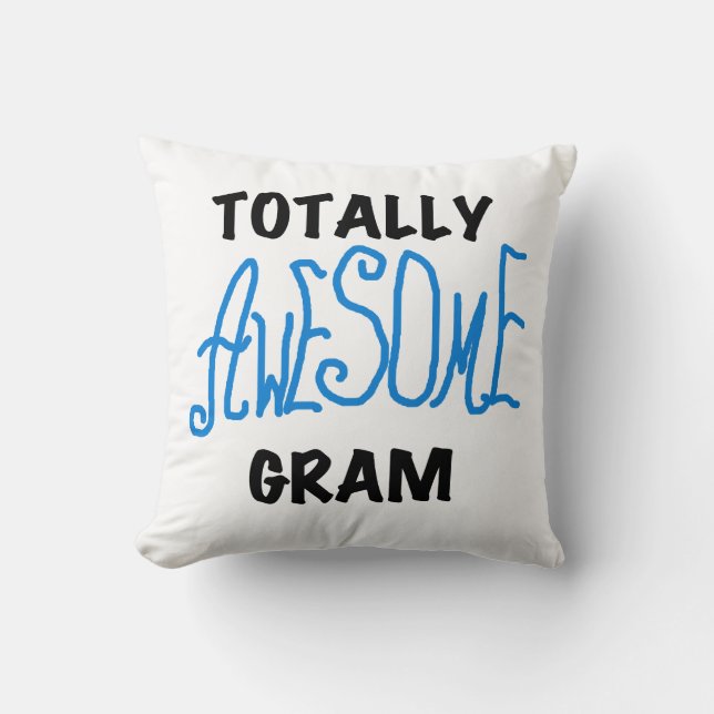 Totally Awesome Gram Blue Gifts Cushion (Front)