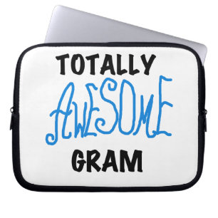Totally Awesome Gram Blue Gifts Laptop Sleeve
