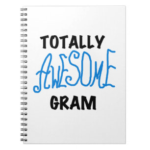 Totally Awesome Gram Blue Gifts Notebook