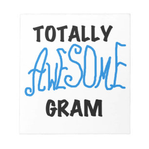 Totally Awesome Gram Blue Gifts Notepad