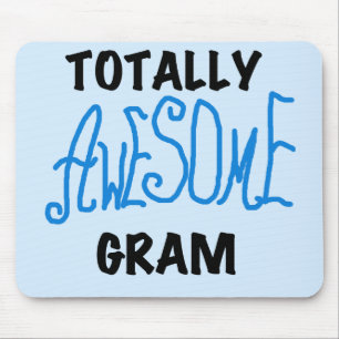 Totally Awesome Gram Blue Tshirts and Gifts Mouse Mat
