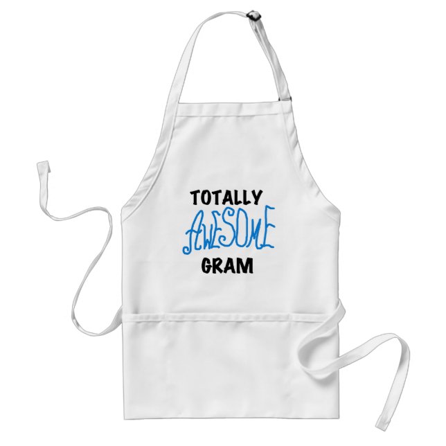 Totally Awesome Gram Blue Tshirts and Gifts Standard Apron (Front)