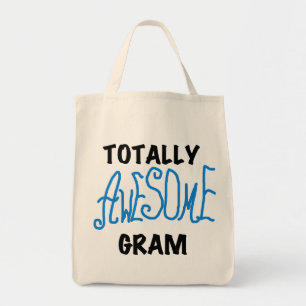 Totally Awesome Gram Blue Tshirts and Gifts Tote Bag