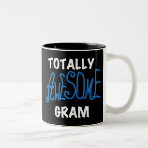 Totally Awesome Gram Blue Tshirts and Gifts Two-Tone Coffee Mug