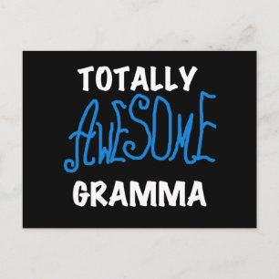Totally Awesome Gramma Blue T-shirts and Gifts Postcard