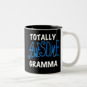 Totally Awesome Gramma Blue T-shirts and Gifts Two-Tone Coffee Mug