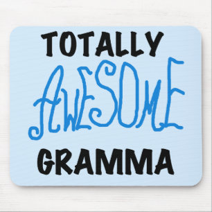 Totally Awesome Gramma Blue Tshirts Gifts Mouse Mat