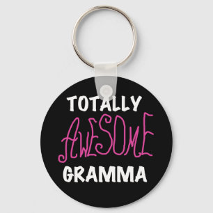 Totally Awesome Gramma Pink T-shirts Gifts Key Ring