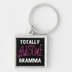 Totally Awesome Gramma Pink T-shirts Gifts Key Ring