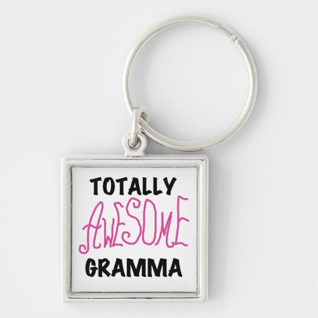 Totally Awesome Gramma Pink Tshirts Gifts Key Ring (Front)