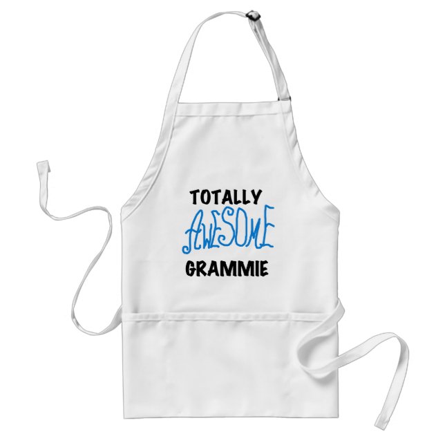 Totally Awesome Grammie Blue T-shirts Gifts Standard Apron (Front)
