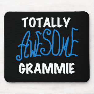 Totally Awesome Grammie Blue Tshirts Gifts Mouse Mat