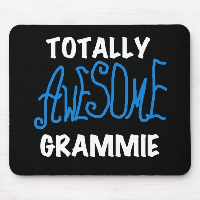 Totally Awesome Grammie Blue Tshirts Gifts Mouse Mat (Front)
