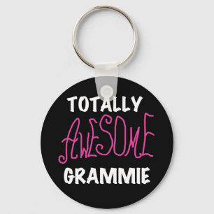 Totally Awesome Grammie Pink T-shirts Gifts Key Ring