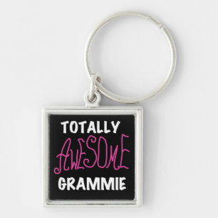 Totally Awesome Grammie Pink T-shirts Gifts Key Ring