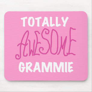 Totally Awesome Grammie Pink T-shirts Gifts Mouse Mat
