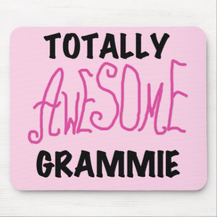 Totally Awesome Grammie Pink T-shirts Gifts Mouse Mat
