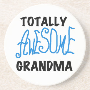 Totally Awesome Grandma - Blue Tshirts and Gifts Coaster