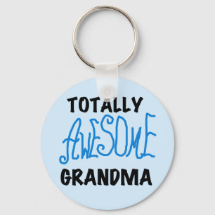 Totally Awesome Grandma - Blue Tshirts and Gifts Key Ring