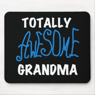 Totally Awesome Grandma Blue Tshirts and Gifts Mouse Mat