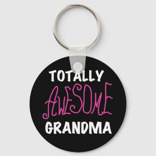Totally Awesome Grandma Pink T-shirts and Gifts Key Ring