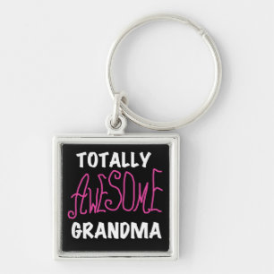 Totally Awesome Grandma Pink T-shirts and Gifts Key Ring