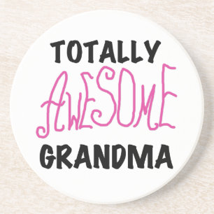 Totally Awesome Grandma - Pink Tshirts and Gifts Coaster