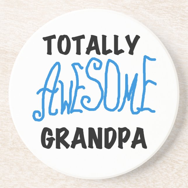Totally Awesome Grandpa T-shirts and Gifts Coaster (Front)