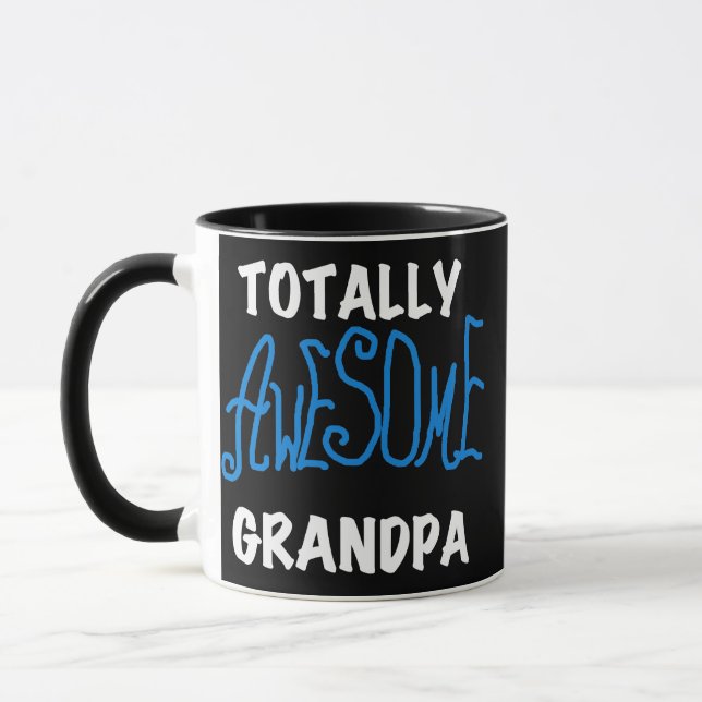 Totally Awesome Grandpa T-shirts and Gifts Mug (Left)