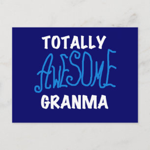Totally Awesome Granma Blue T-shirts and Gifts Postcard