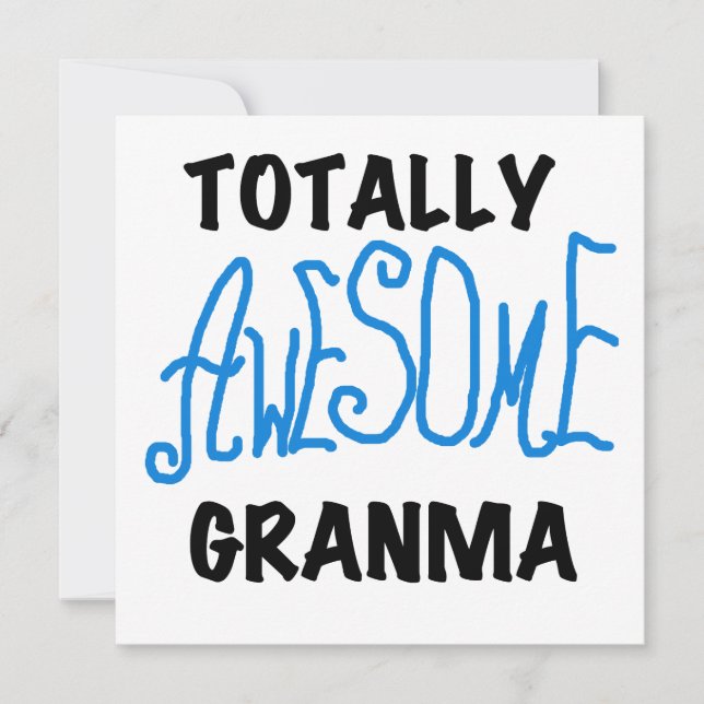 Totally Awesome Granma Blue Tshirts Gifts (Front)