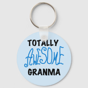 Totally Awesome Granma Blue Tshirts Gifts Key Ring