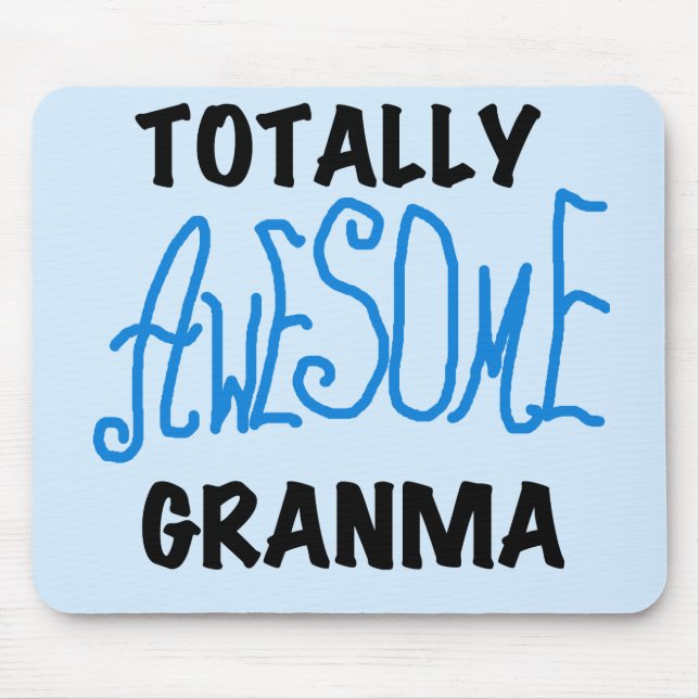 Totally Awesome Granma Blue Tshirts Gifts Mouse Mat (Front)