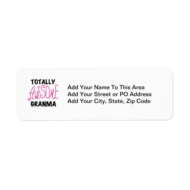 Totally Awesome Granma Pink Tshirts and Gifts (Front)