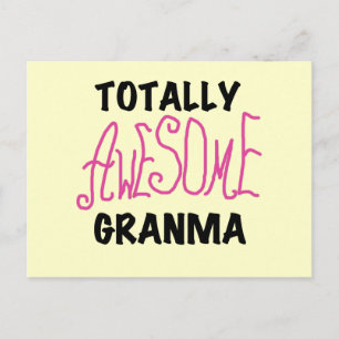 Totally Awesome Granma Pink Tshirts and Gifts Postcard