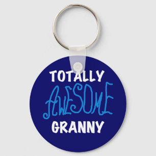 Totally Awesome Granny Blue T-shirts and Gifts Key Ring