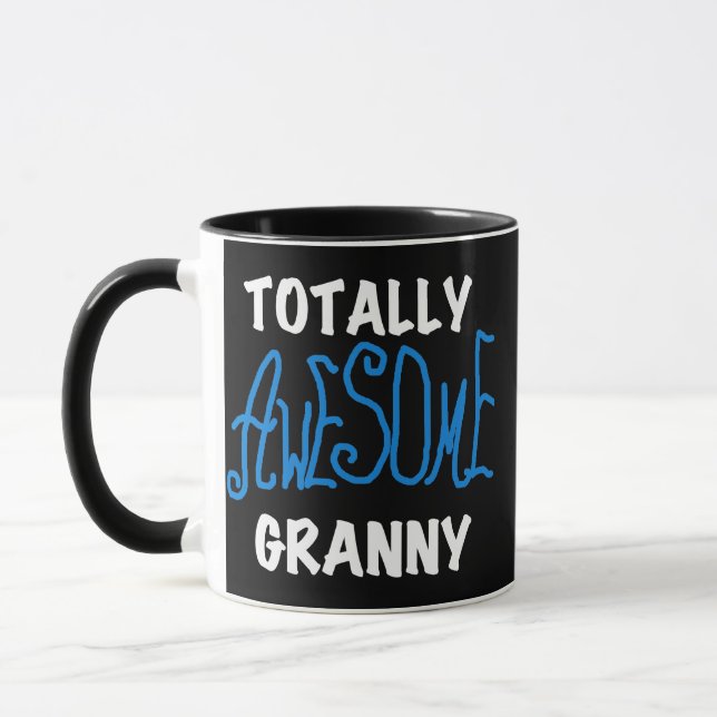 Totally Awesome Granny Blue T-shirts and Gifts Mug (Left)