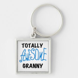 Totally Awesome Granny Blue Tshirts and Gifts Key Ring