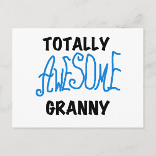 Totally Awesome Granny Blue Tshirts and Gifts Postcard