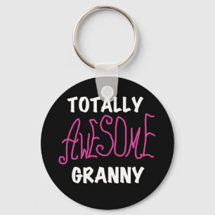 Totally Awesome Granny Pink Tshirts and GIfts Key Ring