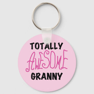 Totally Awesome Granny Pink Tshirts and GIfts Key Ring