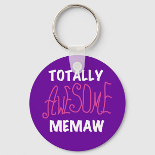 Totally Awesome Memaw Pink T-shirts and Gifts Key Ring