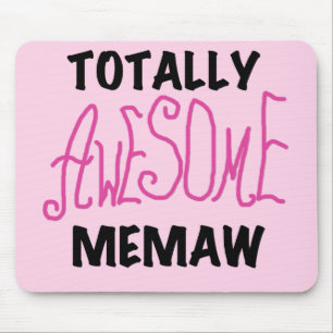 Totally Awesome Memaw Pink Tshirts and Gifts Mouse Mat