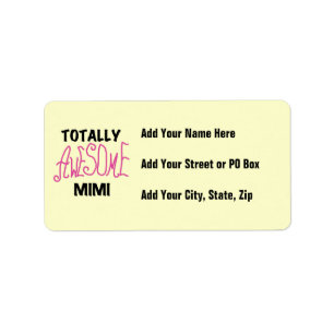 Totally Awesome Mimi Pink T-shirts and Gifts Label