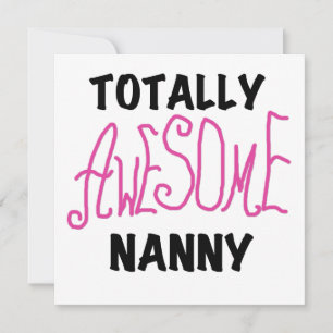 Totally Awesome Nanny Pink T-shirts and Gifts