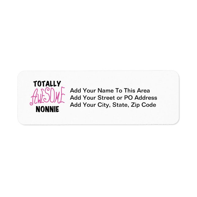 Totally Awesome Nonnie Pink Tshirts and Gifts (Front)