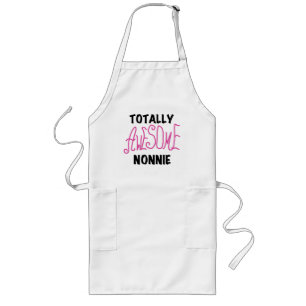 Totally Awesome Nonnie Pink Tshirts and Gifts Long Apron