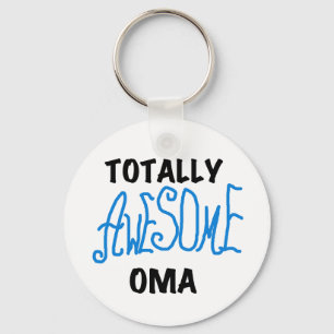 Totally Awesome Oma Blue T-shirts and Gifts Key Ring